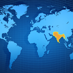 south asia map