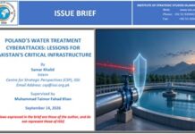 Issue Brief on “Poland’s Water Treatment Cyberattacks: Lessons for Pakistan’s Critical Infrastructure”